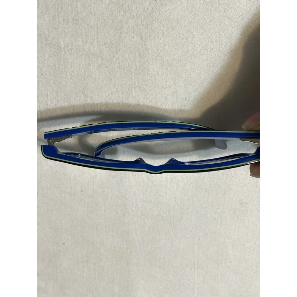 Ray-Ban RB 1535 3600 Black Blue Rectangle Eyeglasses Frames 46-16-125 11446